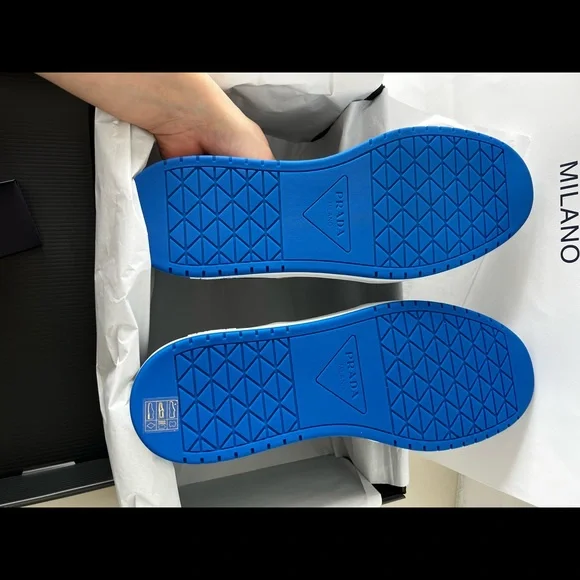 Men’s downtown leather sneakers PRADA